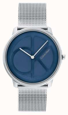 Calvin Klein Blaues ck-Zifferblatt | Mesh-Armband aus Edelstahl 25200031