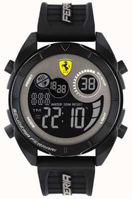 Scuderia Ferrari Herren (ohne Originalverpackung) | Forza | digitaler tagesplan | schwarz grau | Gummiband 0830878