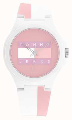 Tommy Hilfiger Berlin Uhr mit rosa und weißem Silikonarmband 1720026