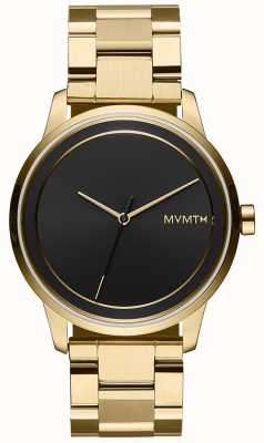MVMT Profil | schwarzes Zifferblatt | Armband aus goldenem PVD-Stahl 28000182-D