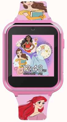 Disney Interaktive Uhr aus pinkfarbenem Silikon von Princess PN4395