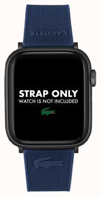 Lacoste Apple Watch Armband (42/44mm) blaues Silikon 2050008