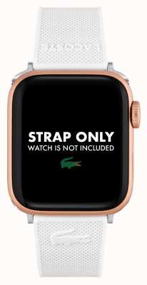 Lacoste Apple Watch Armband (38/40mm) weißes Silikon 2050006