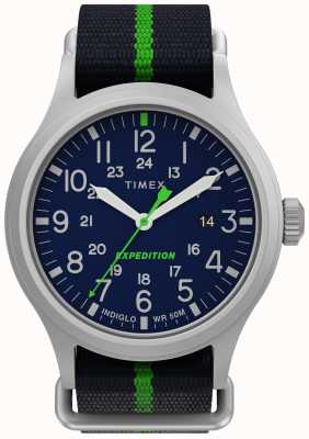 Timex Expedition sierrablaues Zifferblatt mit NATO-Armband TW2V23000