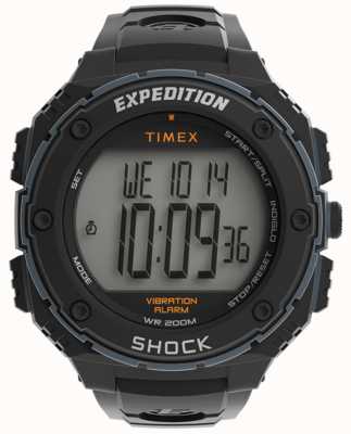 Timex Robuste Digitaluhr für Herren | schwarzes Band TW4B24000