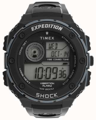 Timex Robuste Expeditions-Digitaluhr für Herren mit schwarzem Armband TW4B24300