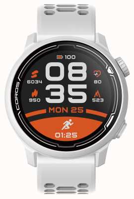 Coros Pace 2 Premium-GPS-Sportuhr mit Silikonarmband – weiß – co-781350 WPACE2-WHT
