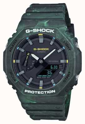 Casio Grüne Uhr der G-Shock-Serie „nebliger Wald“. GA-2100FR-3AER