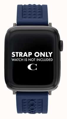 Coach Apple Watch Armband (42/44mm) blaues Silikon 14700045