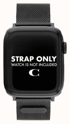 Coach Apple Watch Armband (42/44/45mm) schwarzes Mesh 14700062