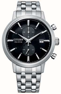 Citizen Eco-Drive-Chronograph für Herren, schwarzes Zifferblatt CA7068-51E