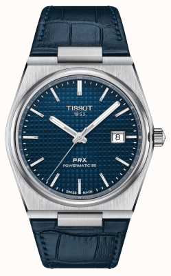 Tissot Prx automatisch | blaues Zifferblatt | blaues Lederband T1374071604100