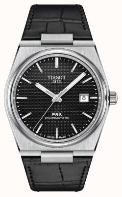 Tissot Prx-Auto | schwarzes Zifferblatt | schwarzes Lederband T1374071605100