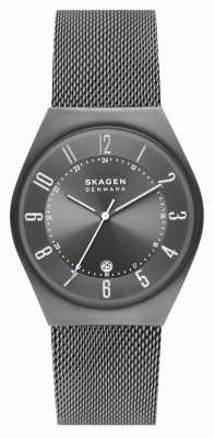 Skagen Grenen Uhr aus Edelstahl mit Datumsanzeige, anthrazit SKW6815
