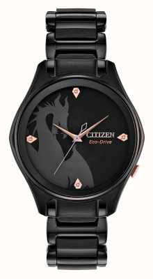 Citizen Eco-Drive-Uhr von Disney Villains Maleficent mit Diamanten EM0595-51W