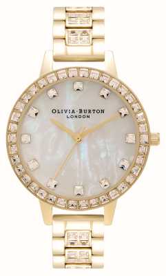 Olivia Burton Treasure Goldarmbanduhr mit Halbzifferblatt OB16MOP33