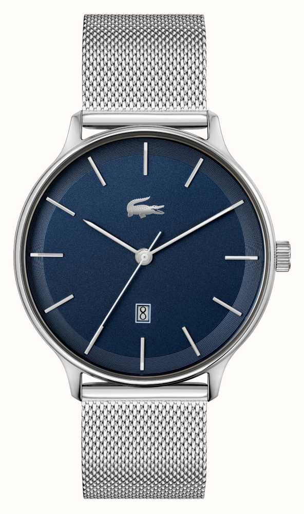Lacoste Männerclub | | Class Blaues First Watches™ 2011200 Zifferblatt Aus DEU Edelstahl - Mesh-Armband