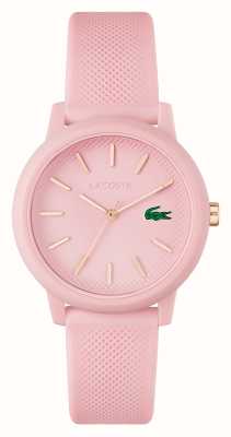 Lacoste 12.12 | rosa Zifferblatt | Uhr mit rosa Harzarmband 2001213