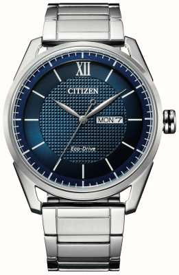 Citizen Herren Eco-Drive Armband wr100 blaues Zifferblatt solarbetrieben AW0081-54L